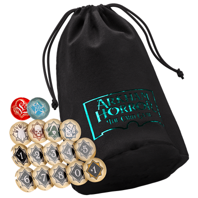 PREVENTA Arkham Horror: Chaos Tokens + Token Bag