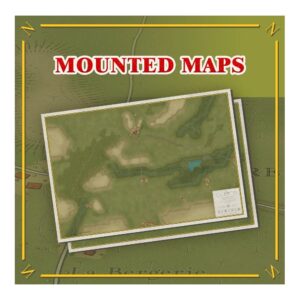 Quatre Bras 1815 / Wartenburg 1813 - Mounted Map